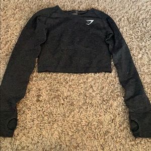 Gymshark Grey Long Sleeve Crop
